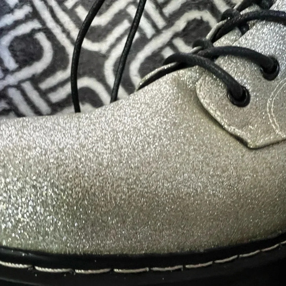 Union bay sliver glitter combat boots - Picture 4 of 4